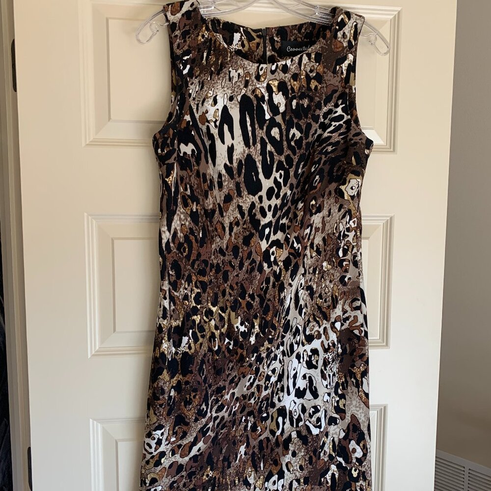 Animal Print Sheath Dress